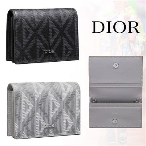 christian dior business card holder|authentic dior monogram wallet.